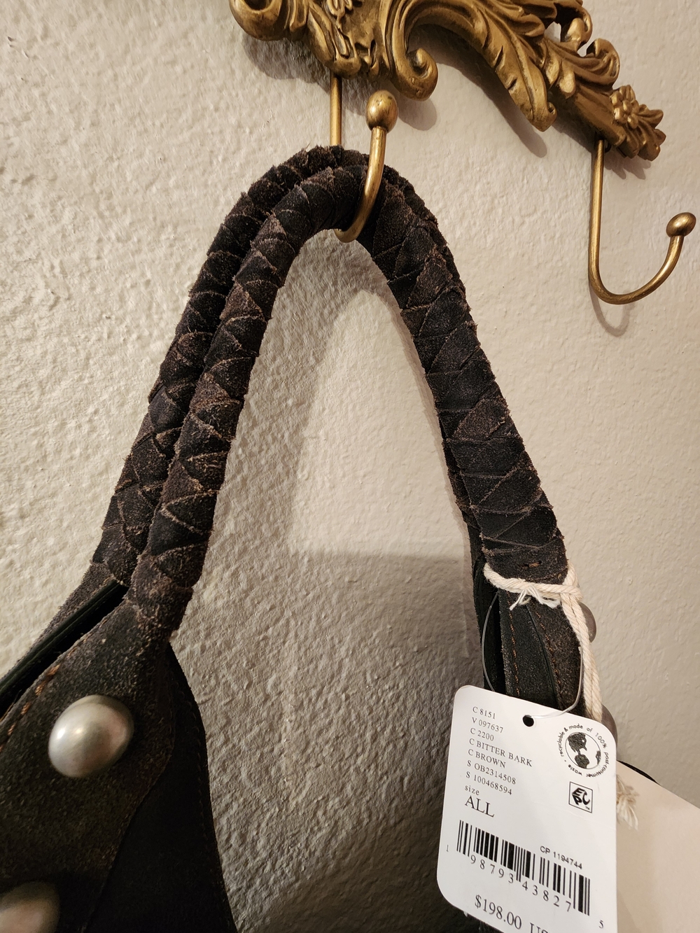 Free People See You Soon Studded Tote - Bitter Bark - Brown - Picture 11 of 12